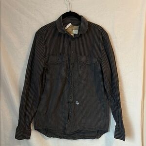 Men's Black Striped Shirt - Diesel